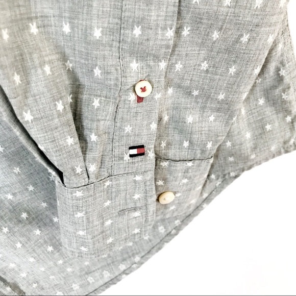 Tommy Hilfiger Gray Button Down Shirt - Picture 5 of 6